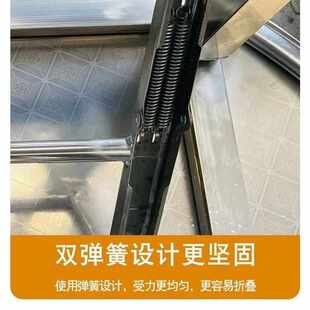 不锈钢折叠圆桌加厚餐桌转盘大排档家用不绣钢饭桌大圆桌