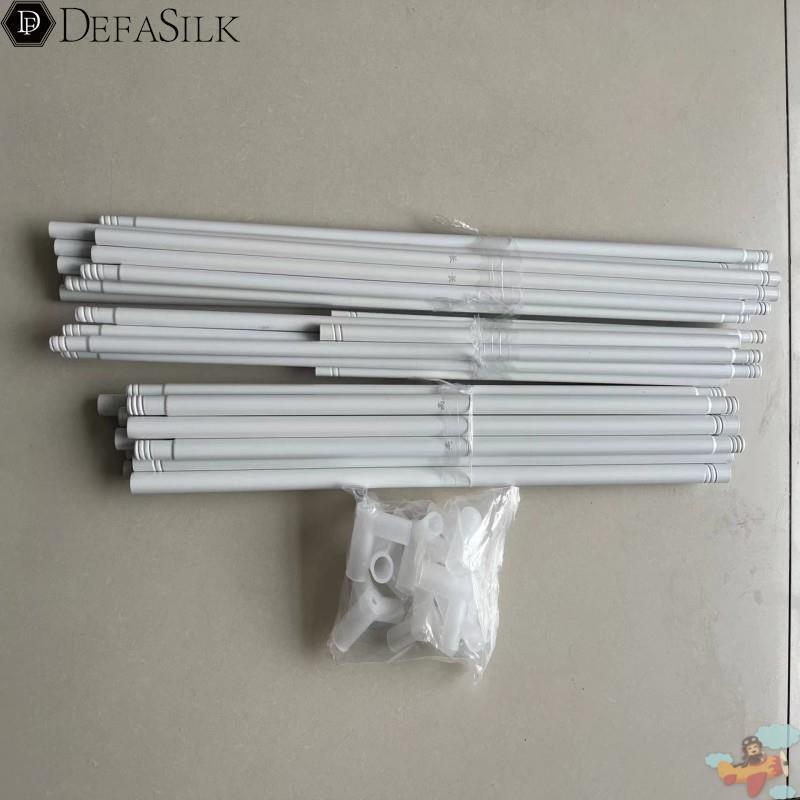 拉链坐床蚊帐支架杆子1.5白色铁艺烤漆管单根买三通配件12mm1.8米