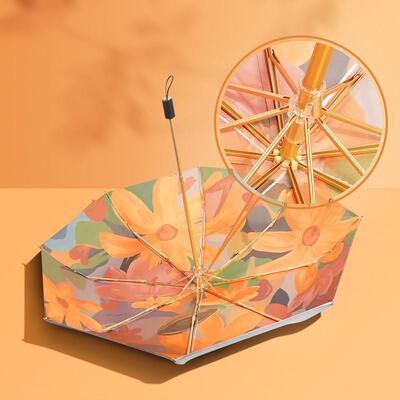 雨伞女折叠遮阳伞防晒伞upf50+双层覆古遮阳伞抗UV女晴雨两用