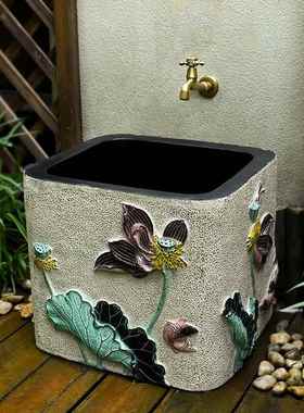 家用拖把池户外拖帕池庭院花园水池子洗手阳台拖布池水槽院子水池