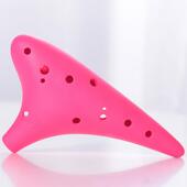 料初学入 中音C调 门十二孔防耐专业演奏 树脂塑摔陶笛12孔AC 新款