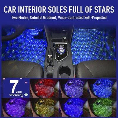 Automobile Interior Decoration Light Soles Full Of Star