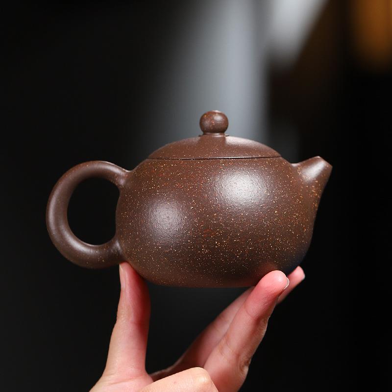 西施宜兴紫砂壶茶具泡茶壶紫玉金砂用料纯手工250cc