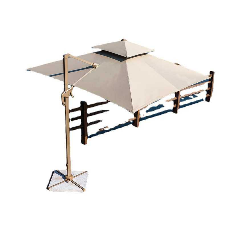 厂家直供可印logo广告伞遮阳伞土豪金铝户外庭院伞双层侧立罗马伞,居家日用,伞,淘宝优惠券,粉丝福利购,淘宝优惠卷