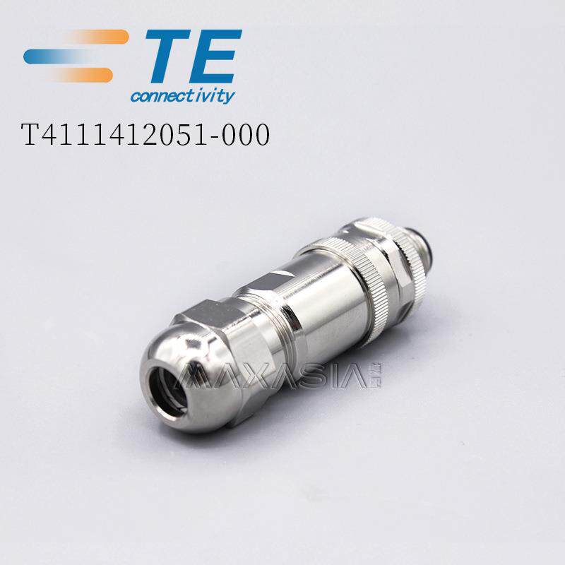 TE泰科M12现场接头T4111412051-000金属带屏蔽公端5芯 B code PG