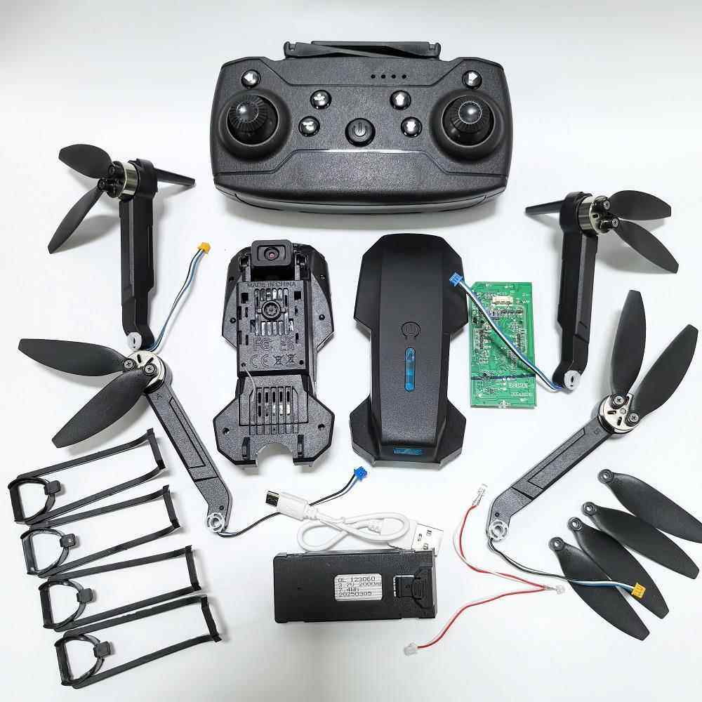 E88pro遥控飞机折叠无人机螺旋桨无刷电机机臂防护架模块电池配件