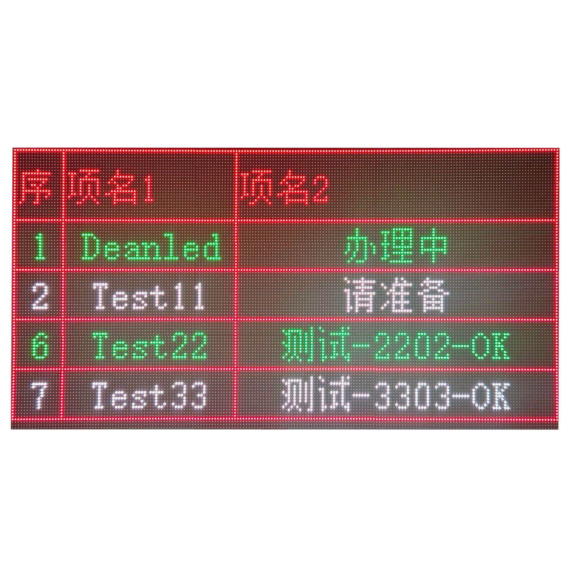 工厂电子看板led显示屏仓库数据电子看板厂车间生产管理数据led屏