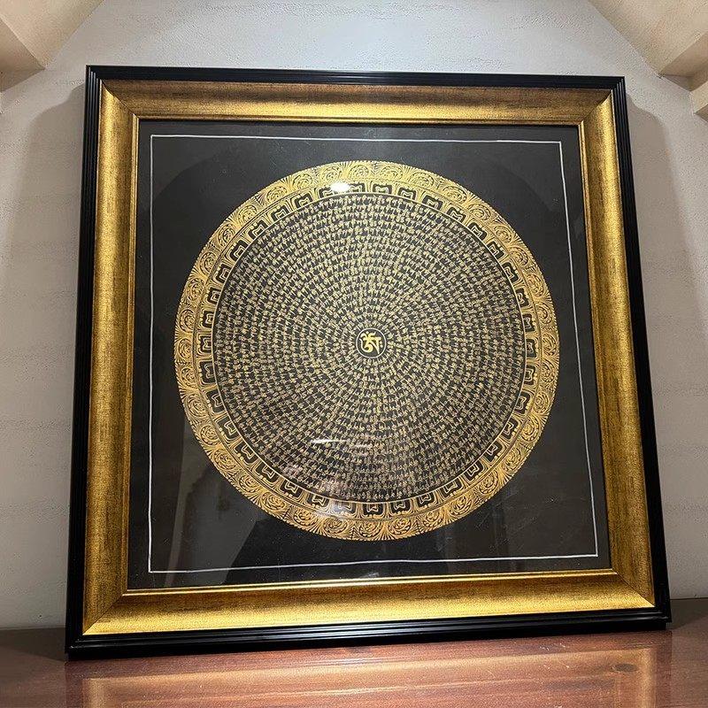 唐卡画框藏族民族佛像手绘挂画装裱专用画框大尺寸相框可定做尺寸