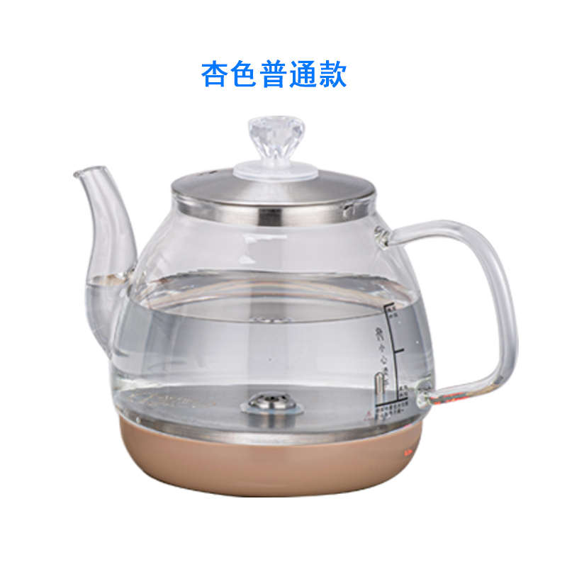 底部自动上水烧水壶单壶配件加水抽水玻璃电热烧水壶茶台茶桌茶盘