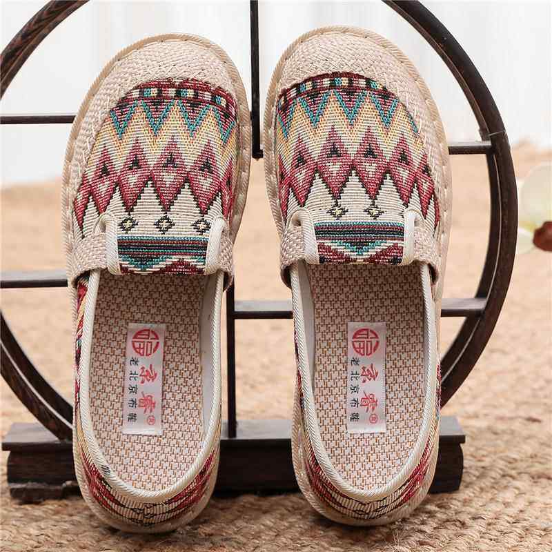 正品京睿老绣北京布鞋2023单年春季款新妈妈鞋民族风古典花鞋平底