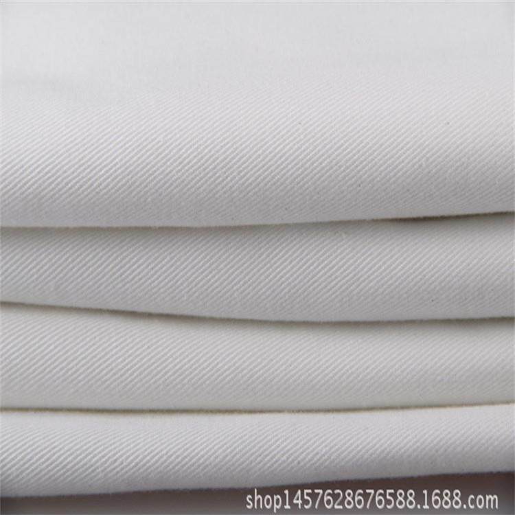 工装棉纱卡10*10斜纹布漂白 沙发、手袋、工装、制服面料棉布