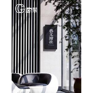 铁艺镂空灯箱镂空发光字招牌挂墙式展示美甲店门口美容院女装
