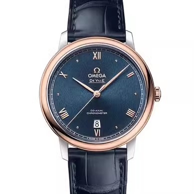 [9.8新]欧米茄碟飞间玫瑰金自动机械男表424.23.40.20.03.001