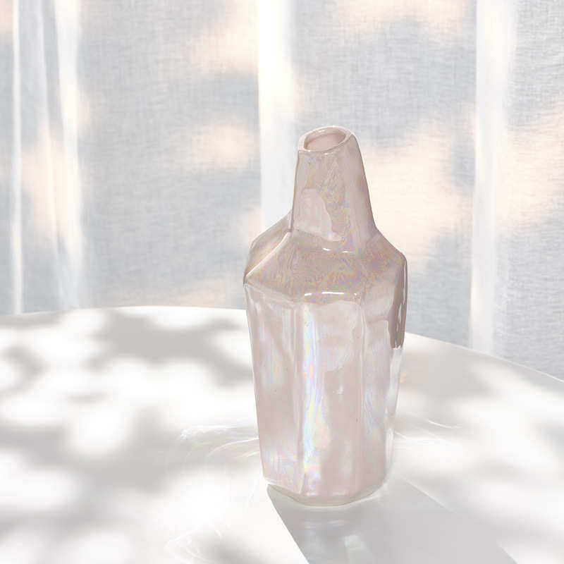 蜀门ins轻奢北欧幻彩陶瓷干花花瓶水培家居装饰客厅桌面插花摆件,家居饰品,花瓶,淘宝优惠券,粉丝福利购,淘宝优惠卷