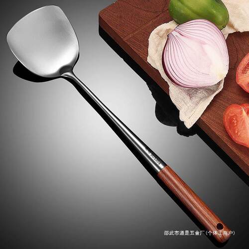 304不锈钢炒勺炒铲锅铲炒菜铲子长柄汤勺家用厨具套装厨师