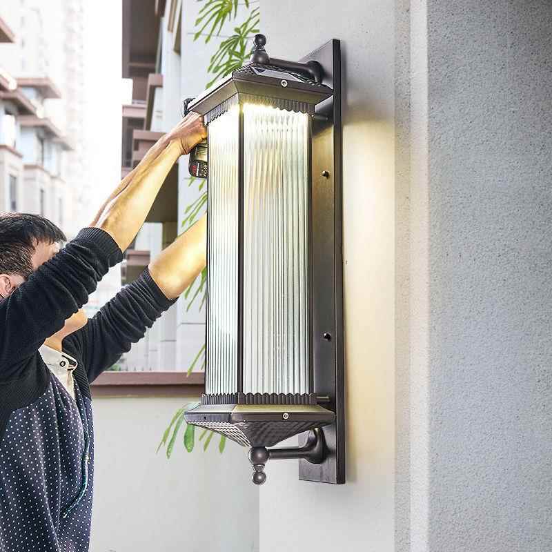 太能壁灯中阳式院庭灯户外防水简约花园长虹壁灯过道家用农灯村别
