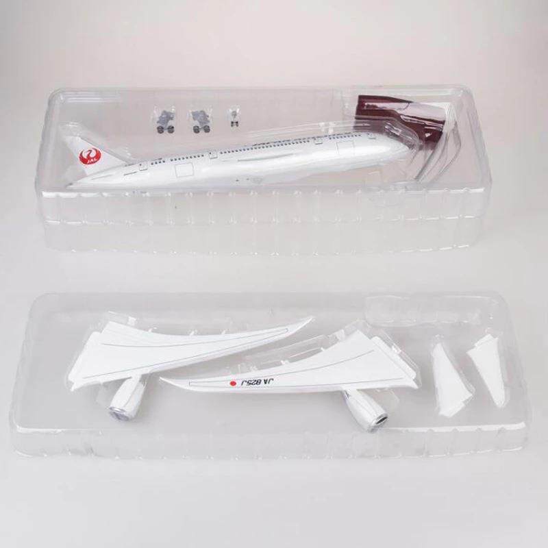 波音B787日航日本航空带轮子带灯仿真民航客机飞机模型航模摆件