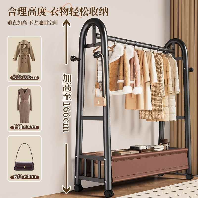 落家地挂衣架5新款2巨粗32管轻奢皮帽兜衣架室内用置物多功能衣架