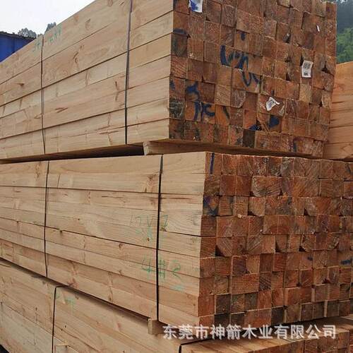 建筑木木方板工程工木地桥梁木方条5x7方VNC木10子x10松木建筑方