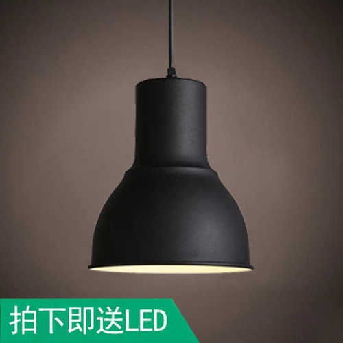 吊灯餐厅单头设计师咖啡厅简约吊灯创意塔赫艺术克铝材吧台北欧