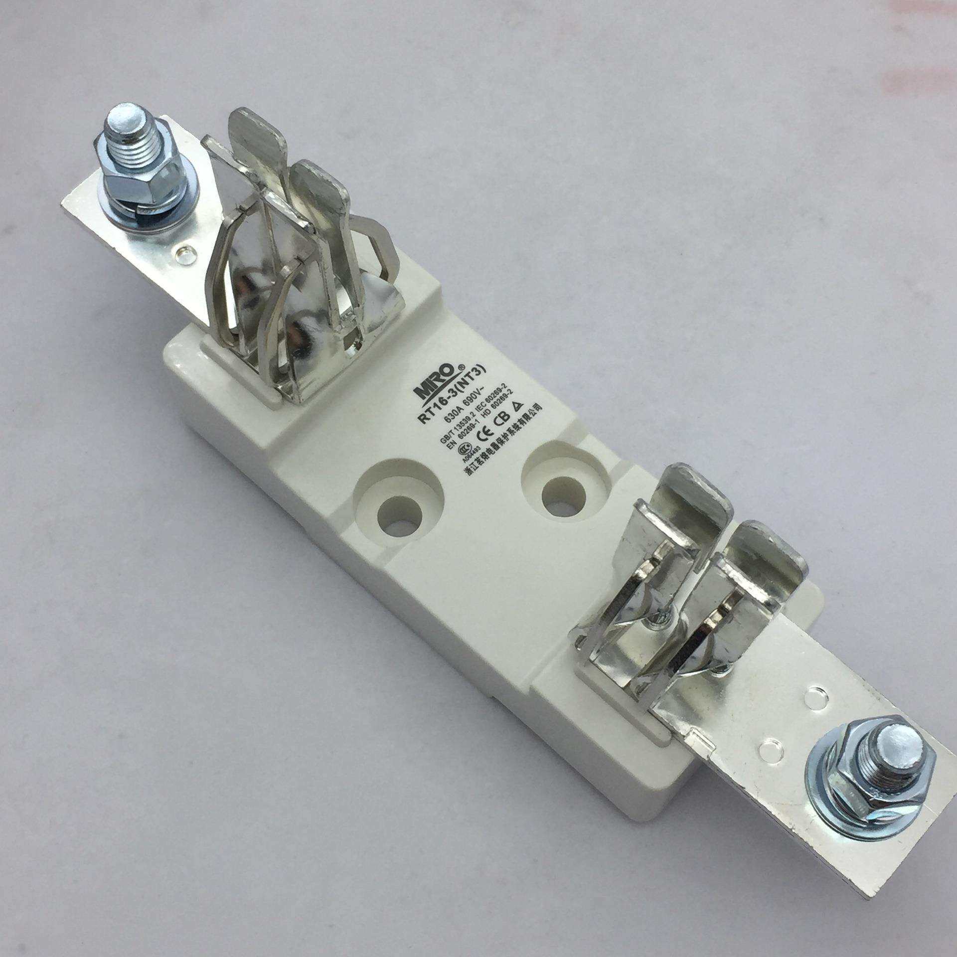 MRO茗熔RT16-3 NT3 RS34 NGTC3 690V/630A熔断器熔体芯底座支持件
