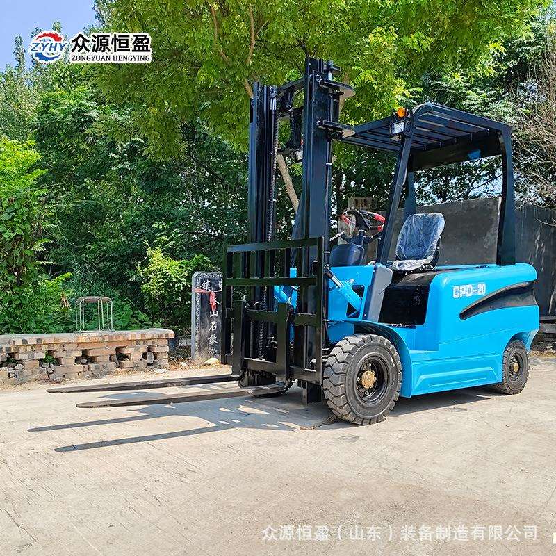 厂家众源搬运货物叉车电动 电动叉车2吨 2.5吨 3吨四轮电动叉车