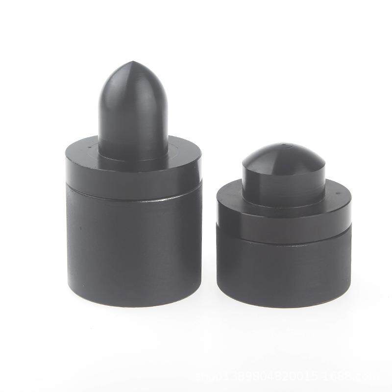 手工皮具工具植鞣皮革橡果圆皮铃铛模具铝合金氧化黑色皮雕皮艺