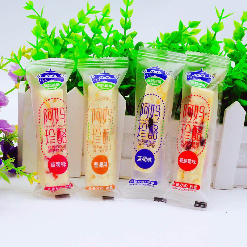 新日期内蒙古阿妈银碗阿妈珍酪夹心牛奶棒奶酪儿童零食坚果果粒奶