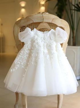 英国next MaxM儿童礼服宝宝周岁连衣裙婴儿生日婚纱花童公主裙潮