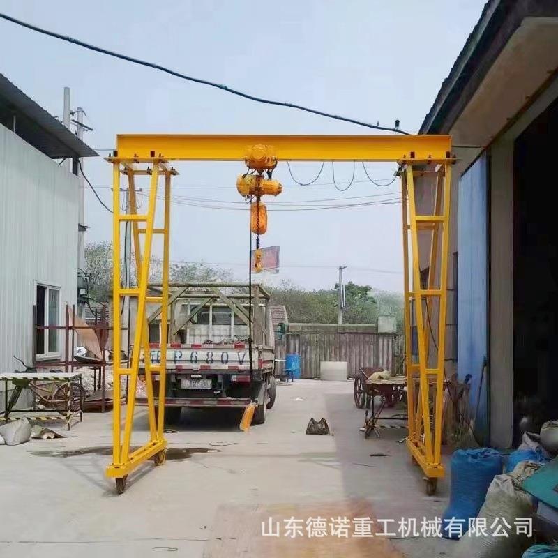无轨龙门架吨5吨升降式电动万向移动龙门吊架简易安装重型起重机