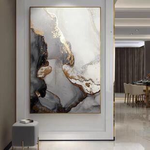 北欧大幅艺术抽象挂画高级感轻奢客厅装饰画玄关高端酒店大堂画