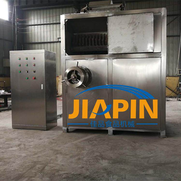 佳品供应大产量冰鸡肝绞切机 冻肉板绞肉机 大型冻鱼盘粉碎机厂家