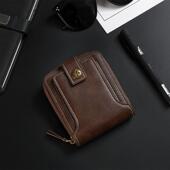 多功能钱包 新款 拉链搭扣卡包 钱包 欧美时尚 外贸男士 短款