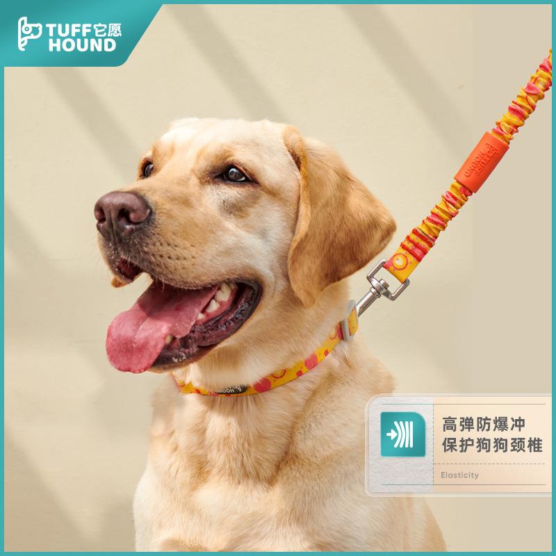 TUFFHOUND它愿狗狗牵引绳项圈泰迪狗链狗绳伸缩牵引绳防爆冲狗绳