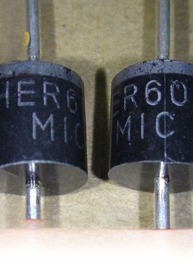 HER608 超快恢覆二极管 6A/1000V DO-27 （10祇）