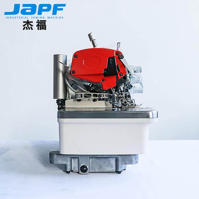 杰福工业缝纫机超高速全自动电脑直驱一体包缝机M5拷边机自动剪线