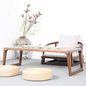 日榻榻米式 茶斜腿厚面 几飘窗桌子木炕几家用阳台茶桌禅实意新中式