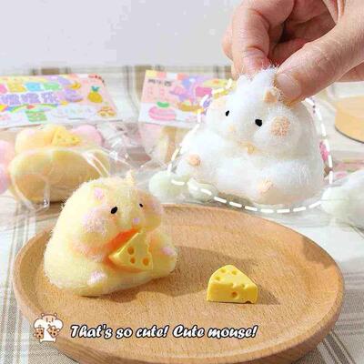 Cute Plush Cat Paw Hamster Fidget Toy Mochi Antisress Sress