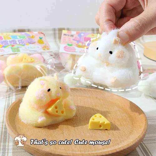 Cute Plush Cat Paw Hamster Fidget Toy Mochi Antisress Sress