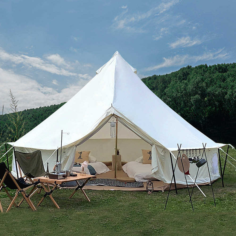 户外帐篷蒙古包帐篷精致露营用品折叠便携式防雨防晒公园野营帐篷