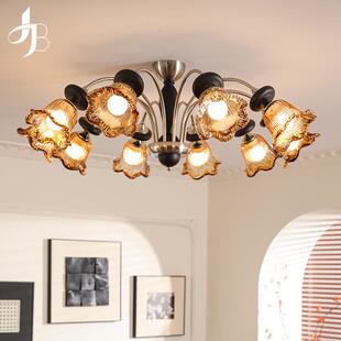宝兮美式覆古吊灯客厅灯大灯法式中古风2026年新款卧室餐厅灯具
