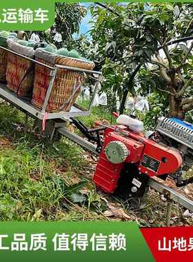 山地果园单运输车27284大马力轨大棚轨搬装运载道车自走式轨道搬