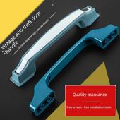 铸成盼盼望里房间门把手 表面装 防盗门把手 自动锁 铁门把手