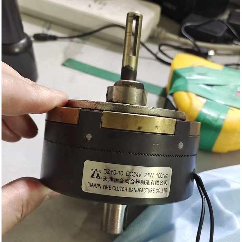 天津怡和道闸地铁电磁离合器制动器牙嵌DZY0-10 DC24V 100NM21W