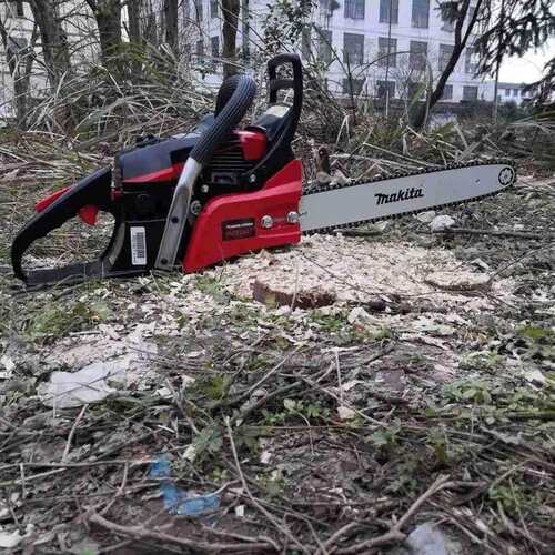 丸山MCV3501大功率油锯伐木锯家用电锯链条易启动汽油锯砍树机