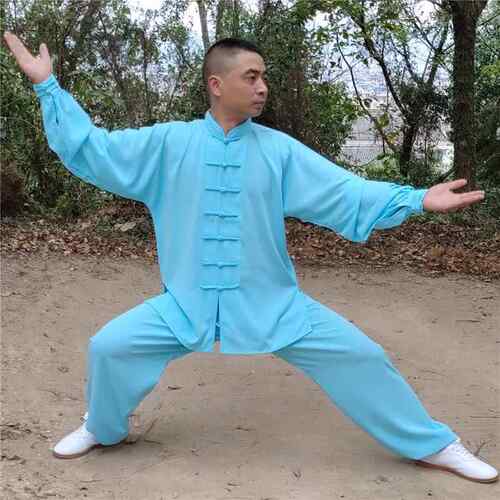 正品太极服红棉加丝演透气春夏秋练功服男服女武术表服太极拳套装