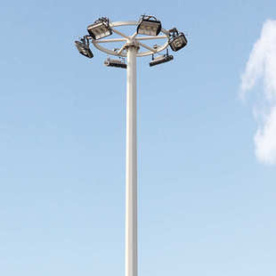 中山厂家12m18米灯杆led 户外球场广场路灯爬梯中高杆灯 6头200w