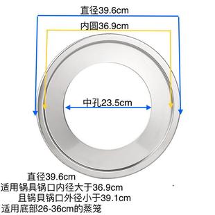 不锈钢环形垫片竹蒸笼蒸锅炒锅奶锅砂锅汤锅专用蒸包蒸片圆形家用