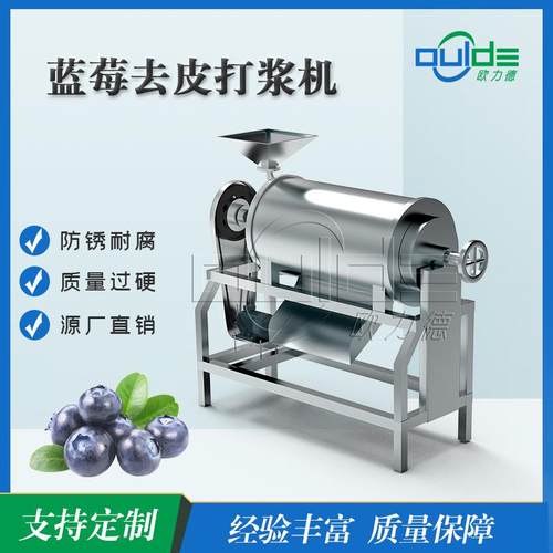 不锈钢果蔬蓝莓去皮打浆机浆渣分离单道打浆机水果打浆机厂家直销