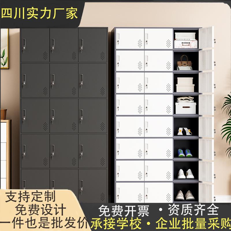 成都办公室员工柜窄边更衣柜储物柜宿舍洗浴美发店健身房存包柜